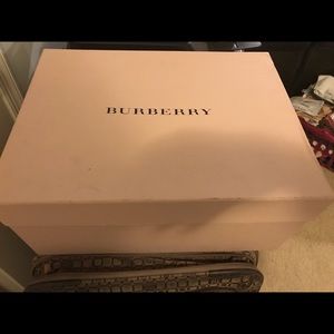 Burberry box and dust cloth.